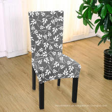 Spandex Fit Stretch Short Dining Room Covers mit gedrucktem Muster, Bankettstuhl -Sitz -Beschützer für Heimparty